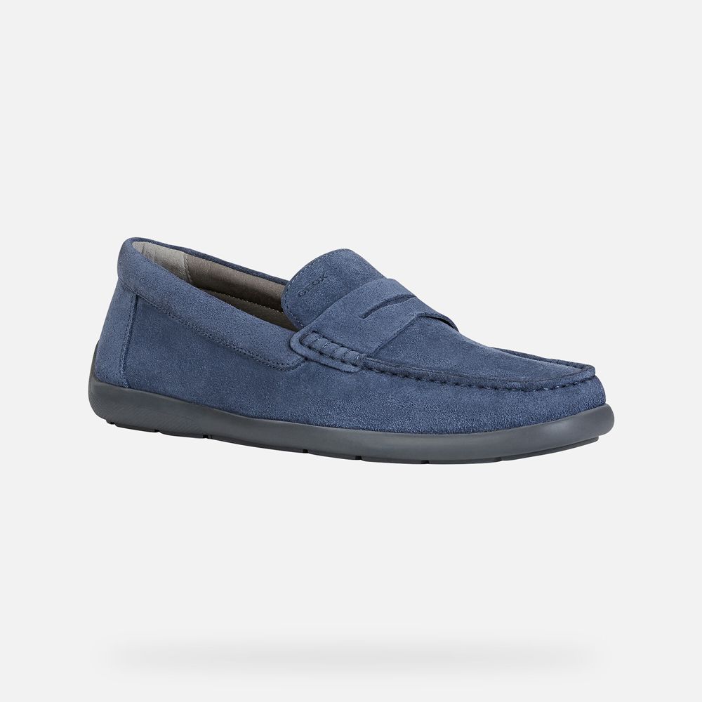 Mocassin Geox Devan - Bleu - Homme 432958-YCA